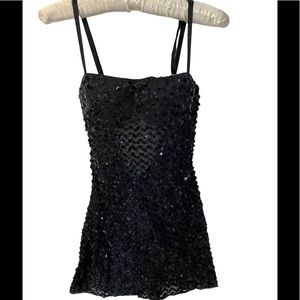 Sequined Black Top - Sexy  and classy